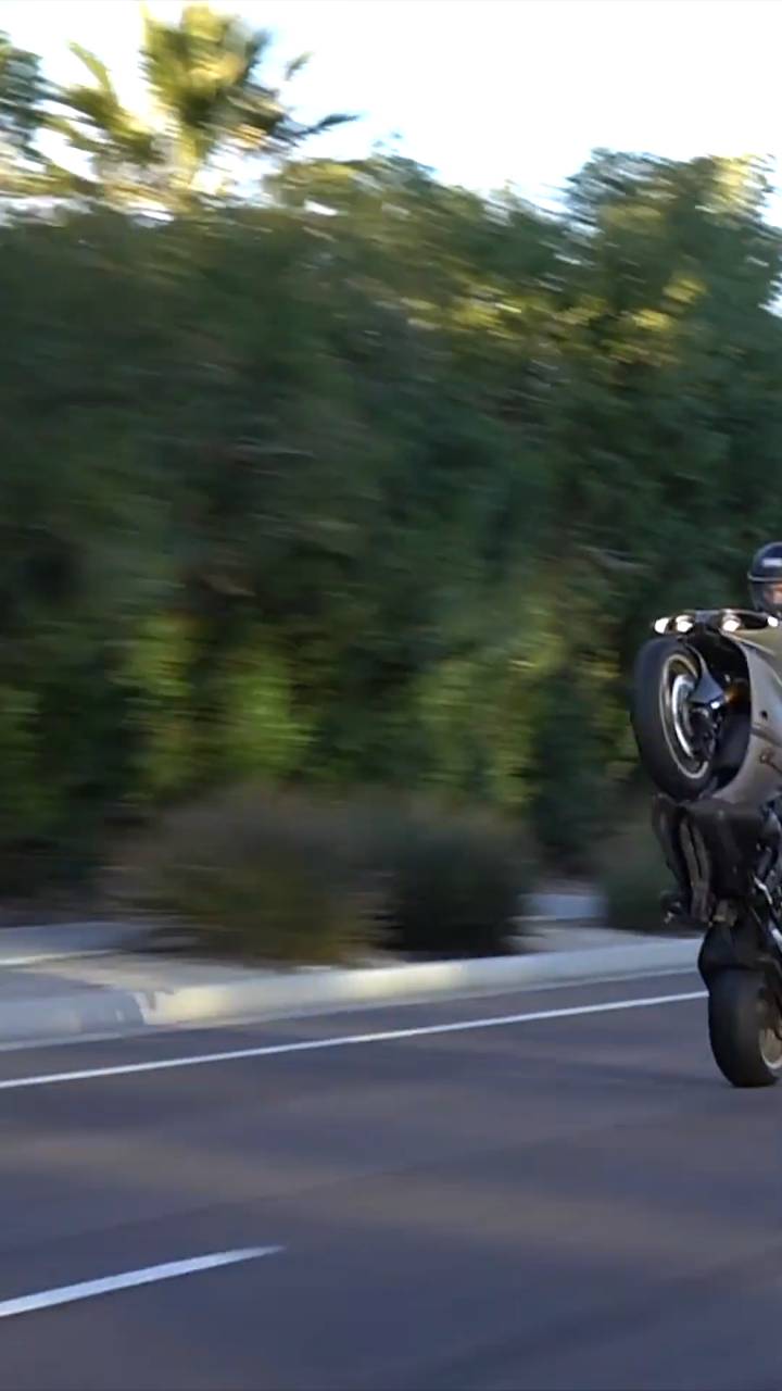 Wheelie on a Yamaha