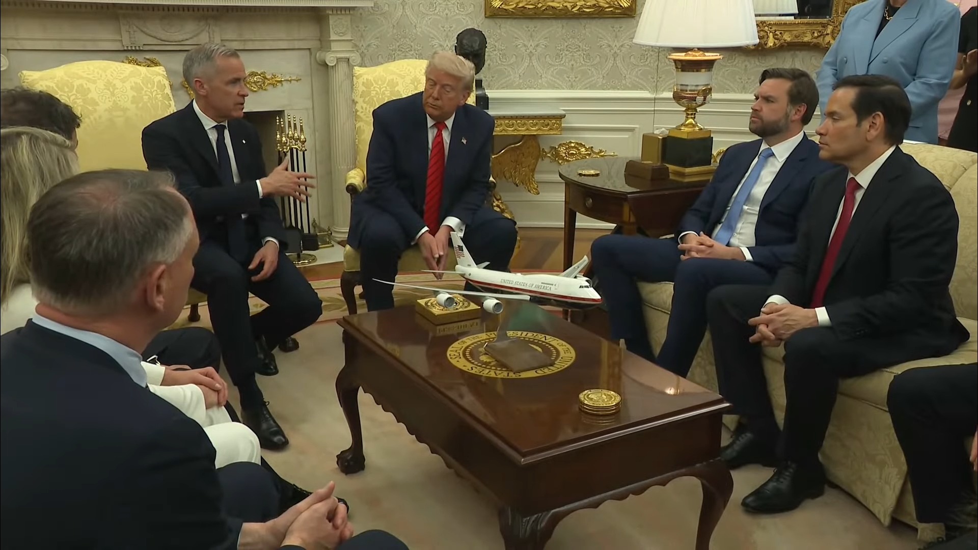 Trump & Canada PM Interaction 5 7 25