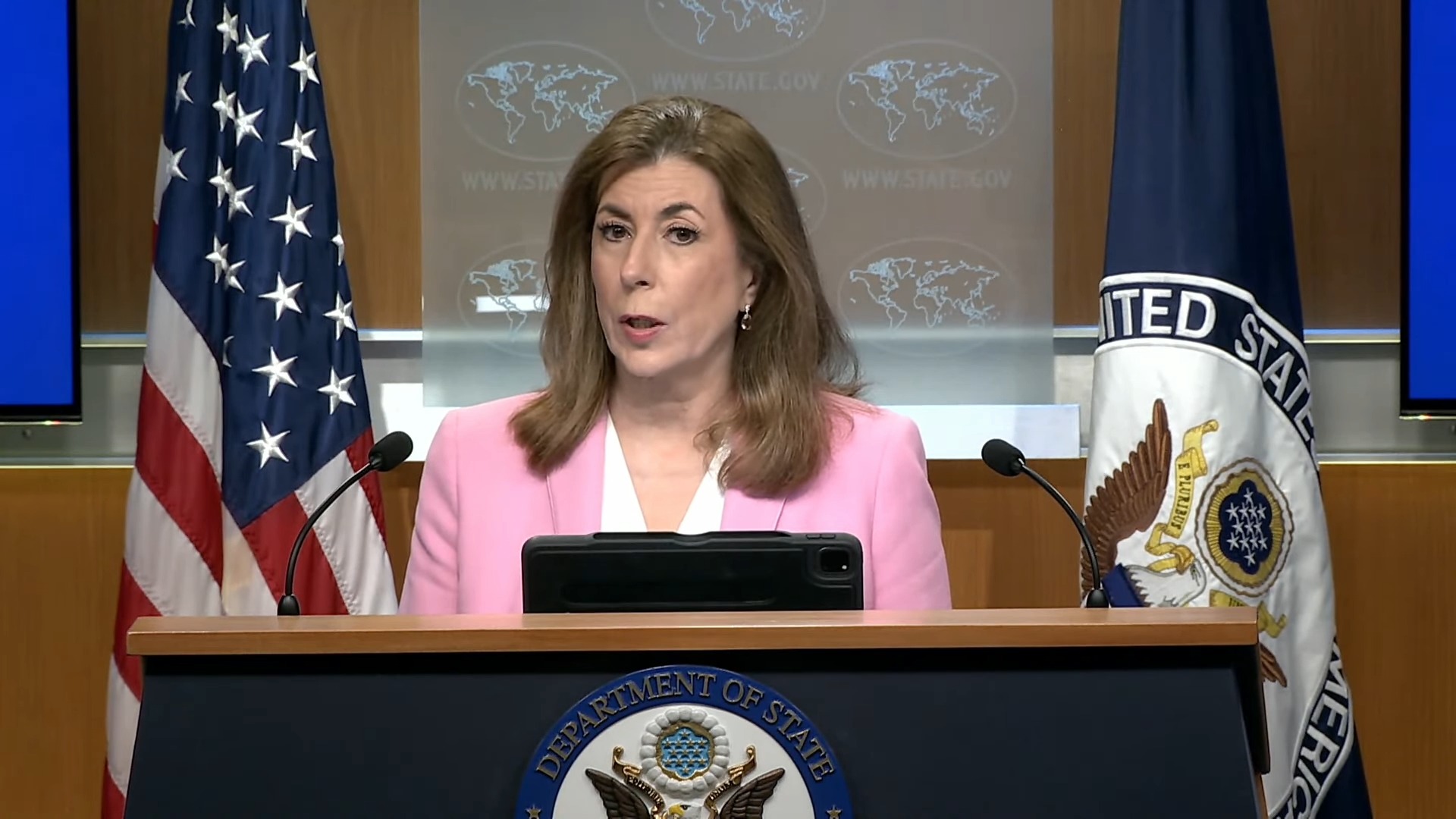 Department of State - Tammy Bruce: “Where we move forward from here is up to the President of the United States”