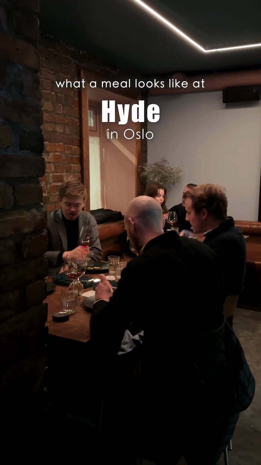 Slik ser et måltid ut på Restaurant Hyde i Oslo