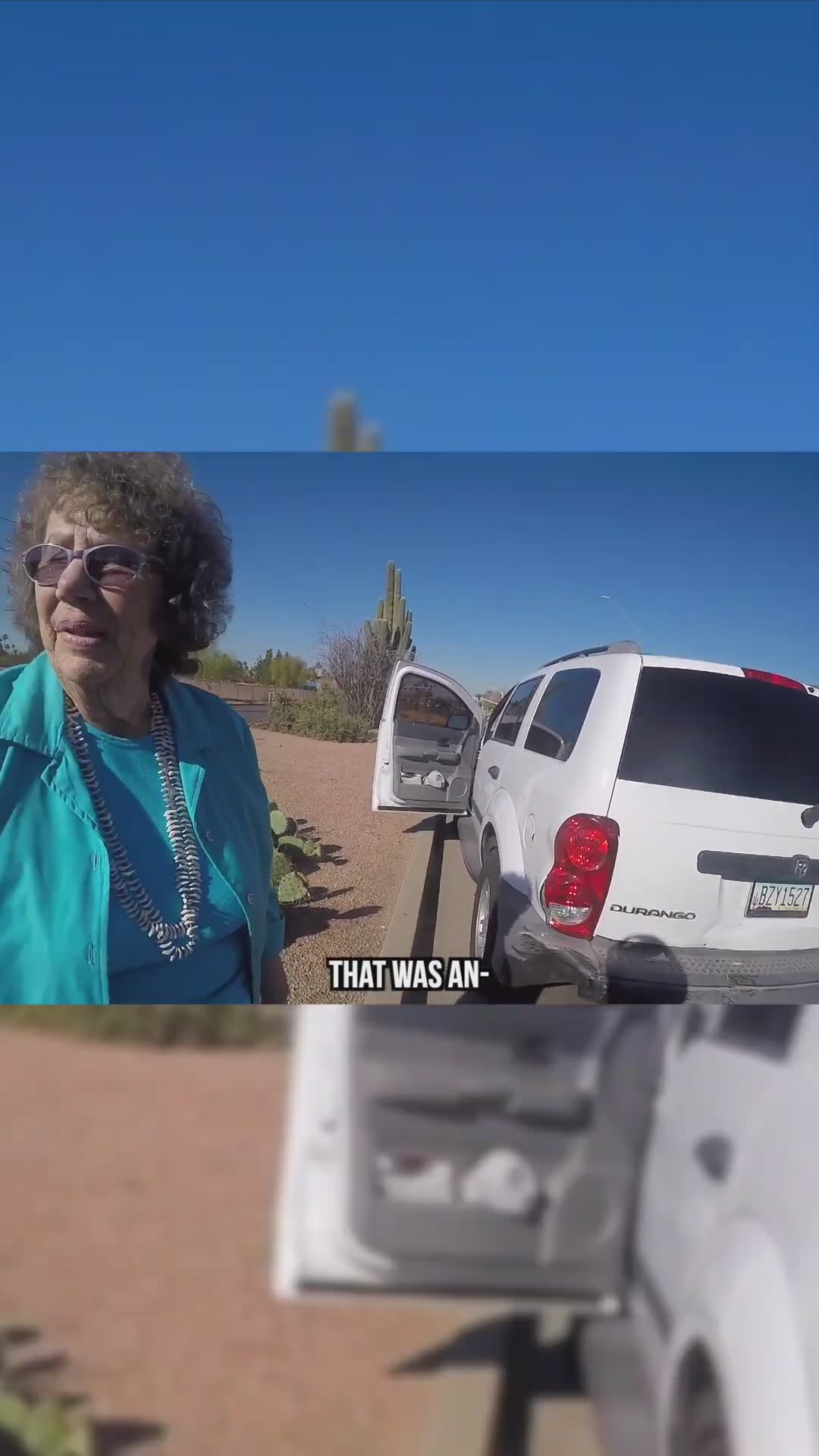 We witnessed a huge car collision and barely survived