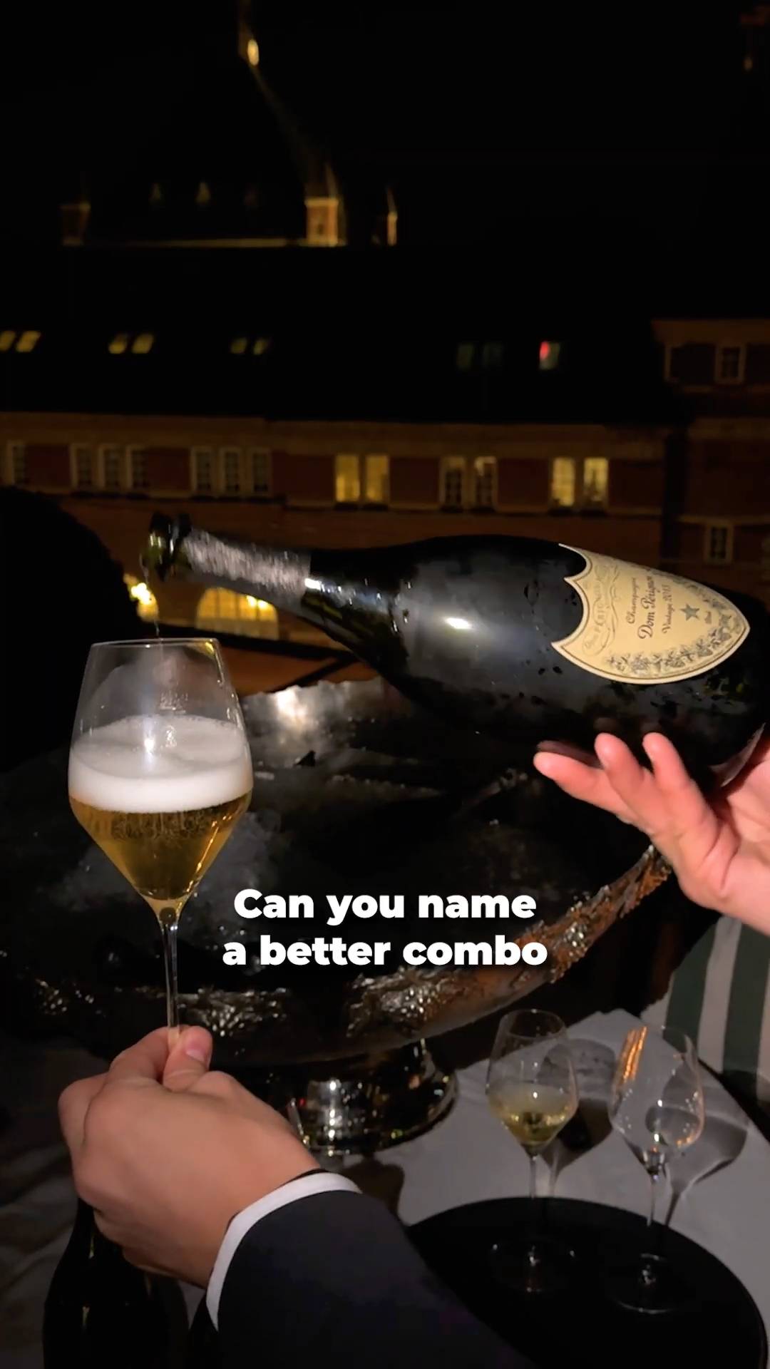 Champagne og kaviar lansering av Dom Pérignon P2