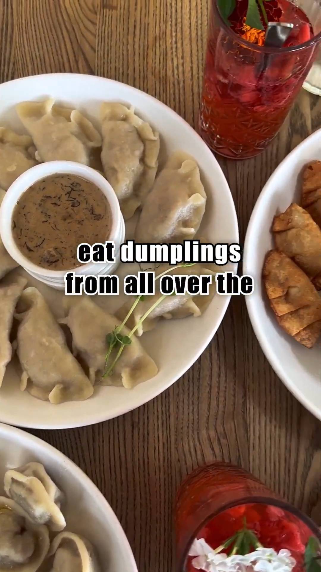 Spis dumplings fra hele verden på Mandu i Sopot, Polen